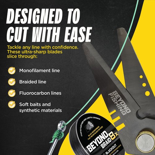 Beyond Fishing 6.5" Pro Shears (Yellow)
