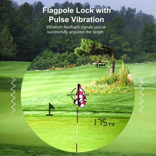PEAKPULSE Golf Laser Rangefinder for Golf Range Finder Distance Finder with Slope Mode, Flag Pole Locking Vibration︱Fast Focus System
