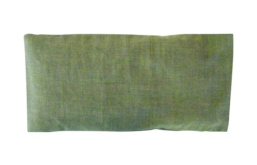 Peacegoods Eye Pillow Gift Pack - Washable Cover Refillable Lavender Flax Chamomile Weighted - Microwavable Yoga Headache Relief - Soft Cotton Adults Children - Green