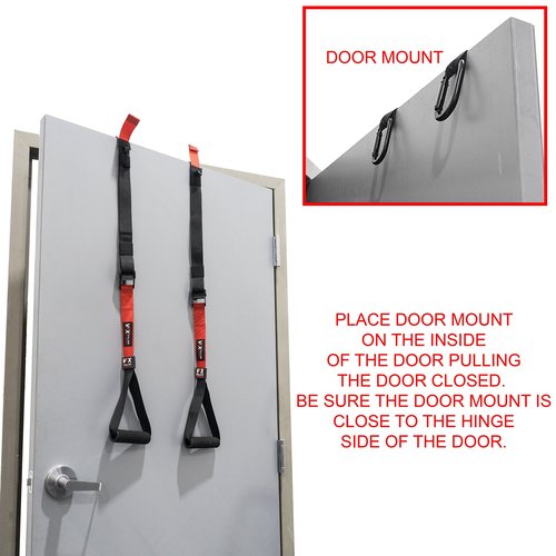 Valor Fitness Adjustable Bodyweight Suspension Strength Training Resistance Straps With Storage Bag - Portable VFX Full Body Home Gym Workout