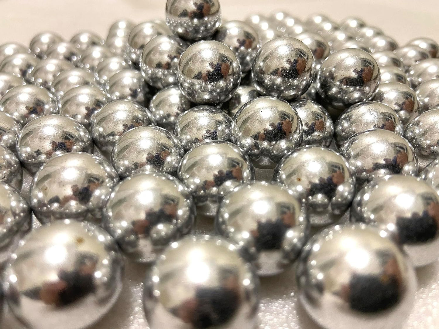 100 Rounds Solid Aluminum 50 Cal. Paintballs for Self Defense, 2.8 Gram Reusable .50 Caliber Powerful Aluminum Balls Fit for t4e TR50/HDR 50 (Aluminum, Silver)