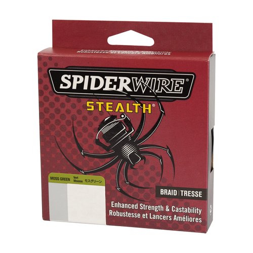 SpiderWire Stealth® Superline, Moss Green, 20lb | 9kg, 125yd | 114m Braided Fishing Line, Suitable for Freshwater and Saltwater Environments