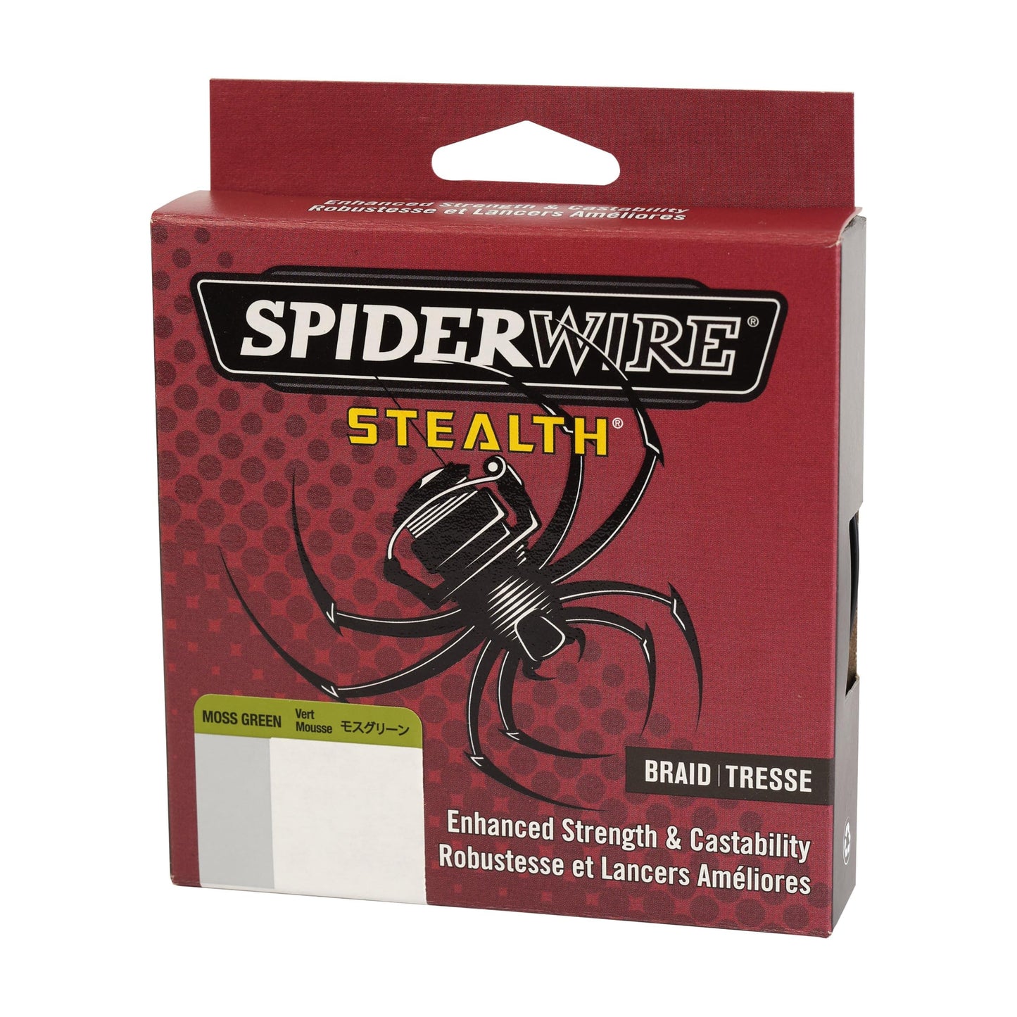 SPIDERWIRE SCS10G-125 Braided Stealth Superline, Moss Green, 10 Pound, 125 Yards