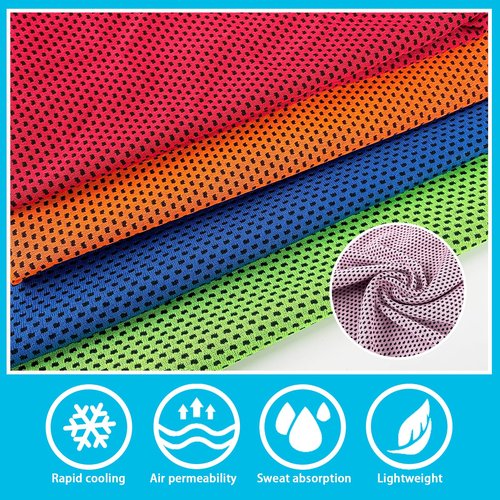 Xanllaxa 30Pcs Cooling Towels for Neck Face,Microfiber Cooling Towel Sweat Gym Towels,Cool Cold Workout Towels for Women,Men,Sport,Yoga,Golf,Running,Fitness,Hot Weather