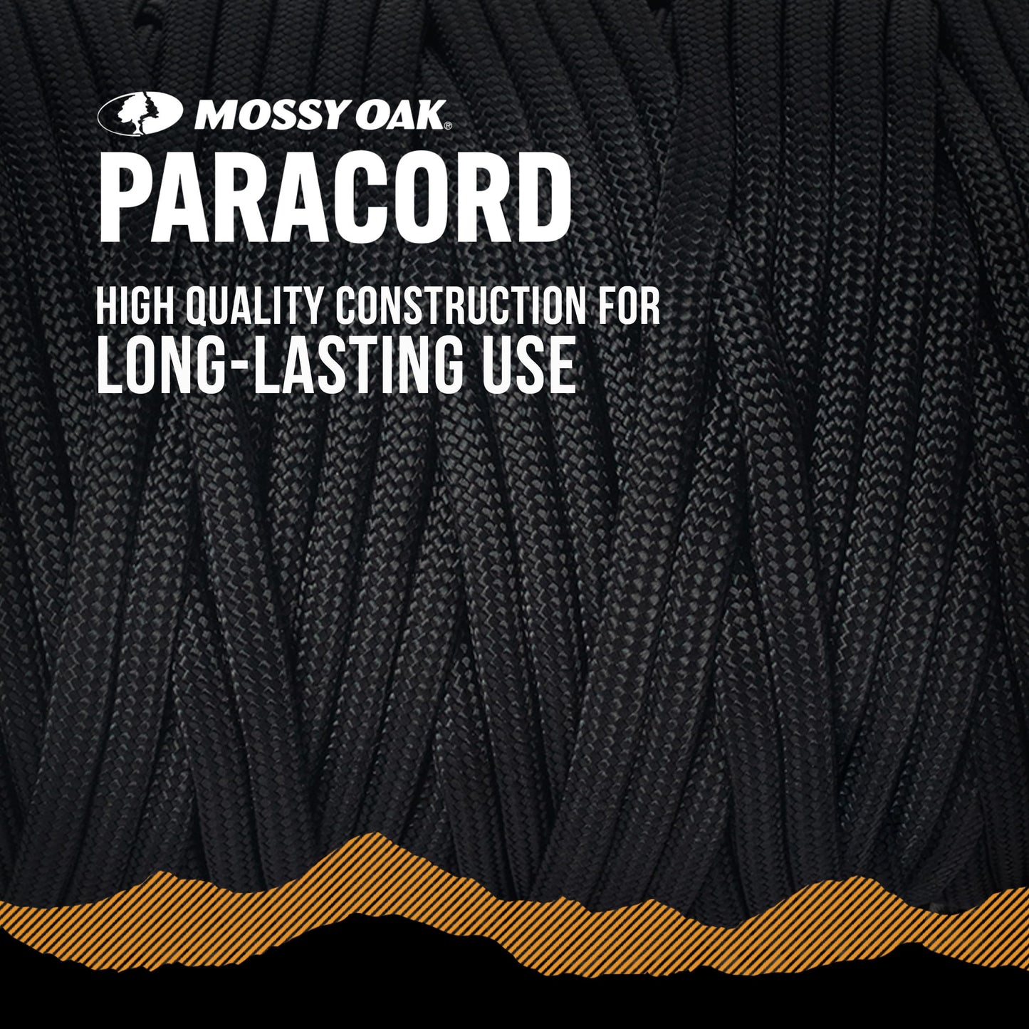 Mossy Oak Green Paracord Rope 750 with 11 Inner Strands | 50ft Nylon String, Tactical Survival Gear for Camping, Hunting, Fishing, Hiking, Crafting & DIY | Durable & Lightweight, 4mm Parachute Cord