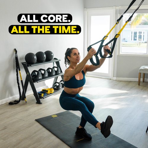 TRX PRO3 Suspension Trainer System, Durable Design for Cross-Training, Weight Training, HIIT Training & Cardio, Includes 3 Anchor Solutions for Indoor & Outdoor Home Gyms