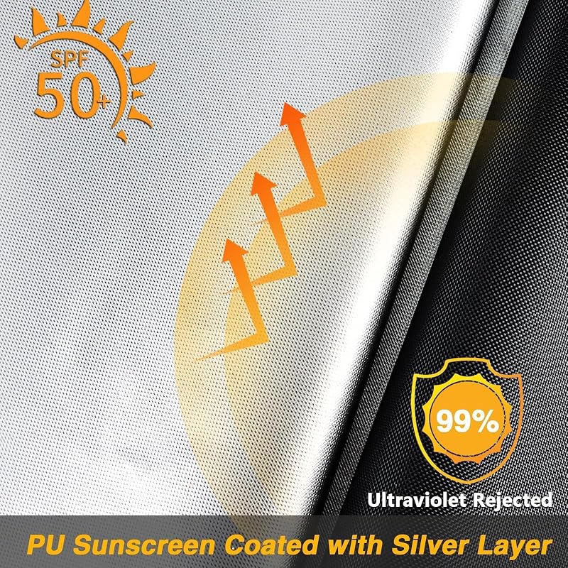 Patio Cooler Cart Cover 34in L x 19in W x 31in H, Heavy Duty 420D Waterproof Dustproof for 80 Quart Ice Chest