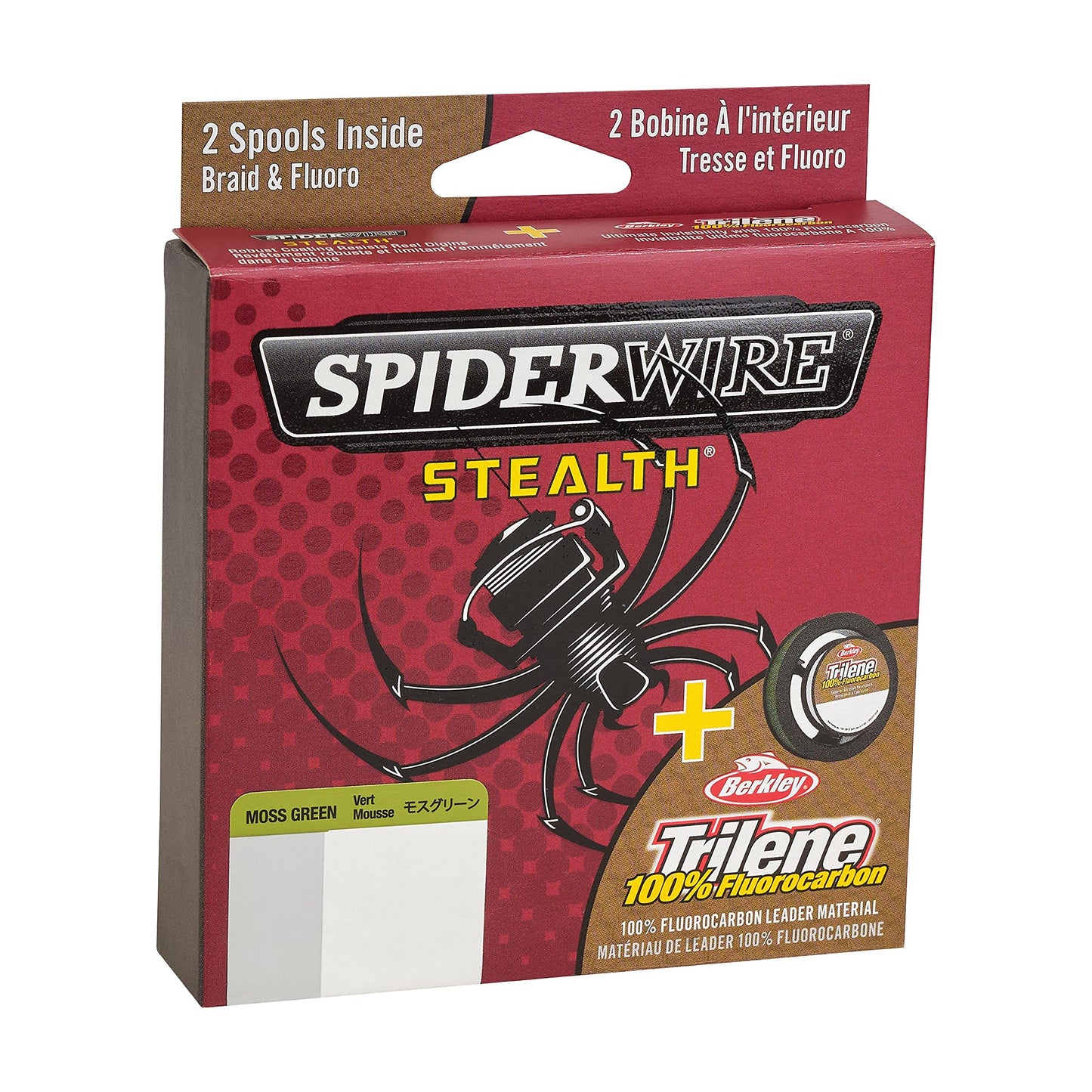Spiderwire Berkley FireLine® Superline, Moss Green/Clear, 15lb | 6.8kg, 125yd | 114m Fishing Line, Suitable for Freshwater Environments