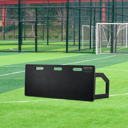 VEVOR Soccer Rebounder Board, 40 x 16 in Portable Training Wall with Dual Angles Rebound, Foldable HDPE Kickback Board, Soccer Practice Equipment, Ideal for Kids and Adults Passing & Shooting Drills