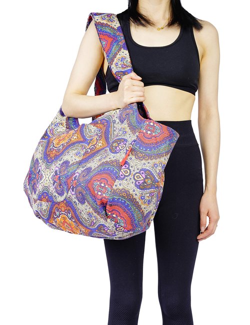 Aozora Yoga Mat Bag Large Yoga Mat Tote Sling Carrier with Pockets Fits Mats with Multi-Functional Storage Pockets Light and Durable (Celestial)