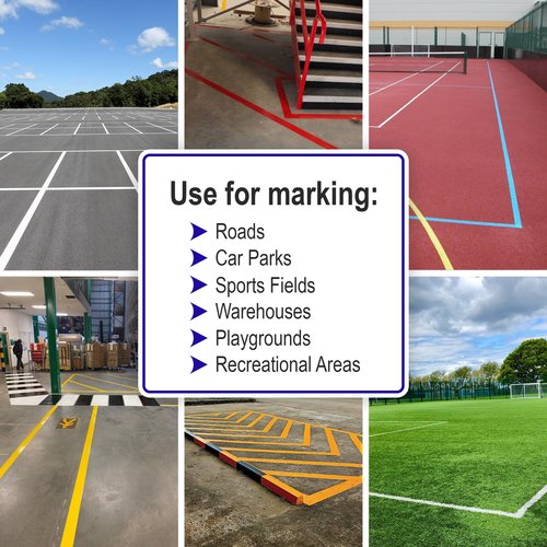 Line Marker, Grass and Road Spray Paint, Athletic Field Striping Paint Spray -White 26 Fl Oz (Pack of 1)