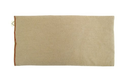 Peacegoods Eye Pillow Gift Set - 4 x 8.5 - Unscented Flax - Washable Cover - Soft Cotton Flannel - Soothing Relaxing - beige tan