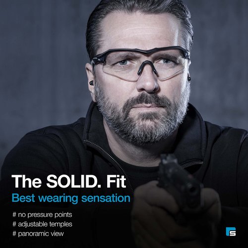 SolidWork Shooting Glasses for Men & Women with Impact Eye Protection for Shooting Gun Range