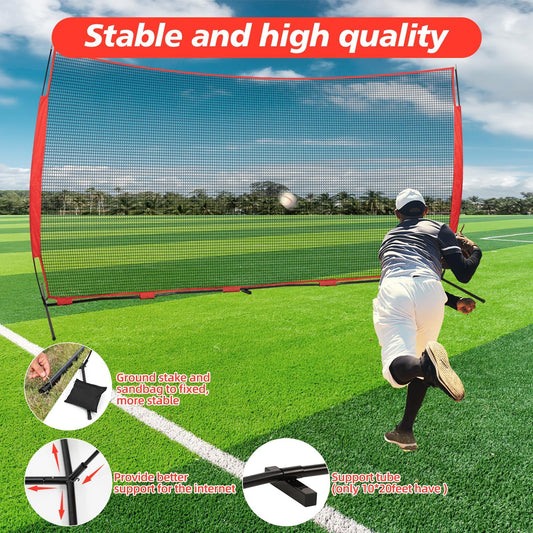 7x7ft /10x16ft /10x20ft Portable Stable Backstop Net172
