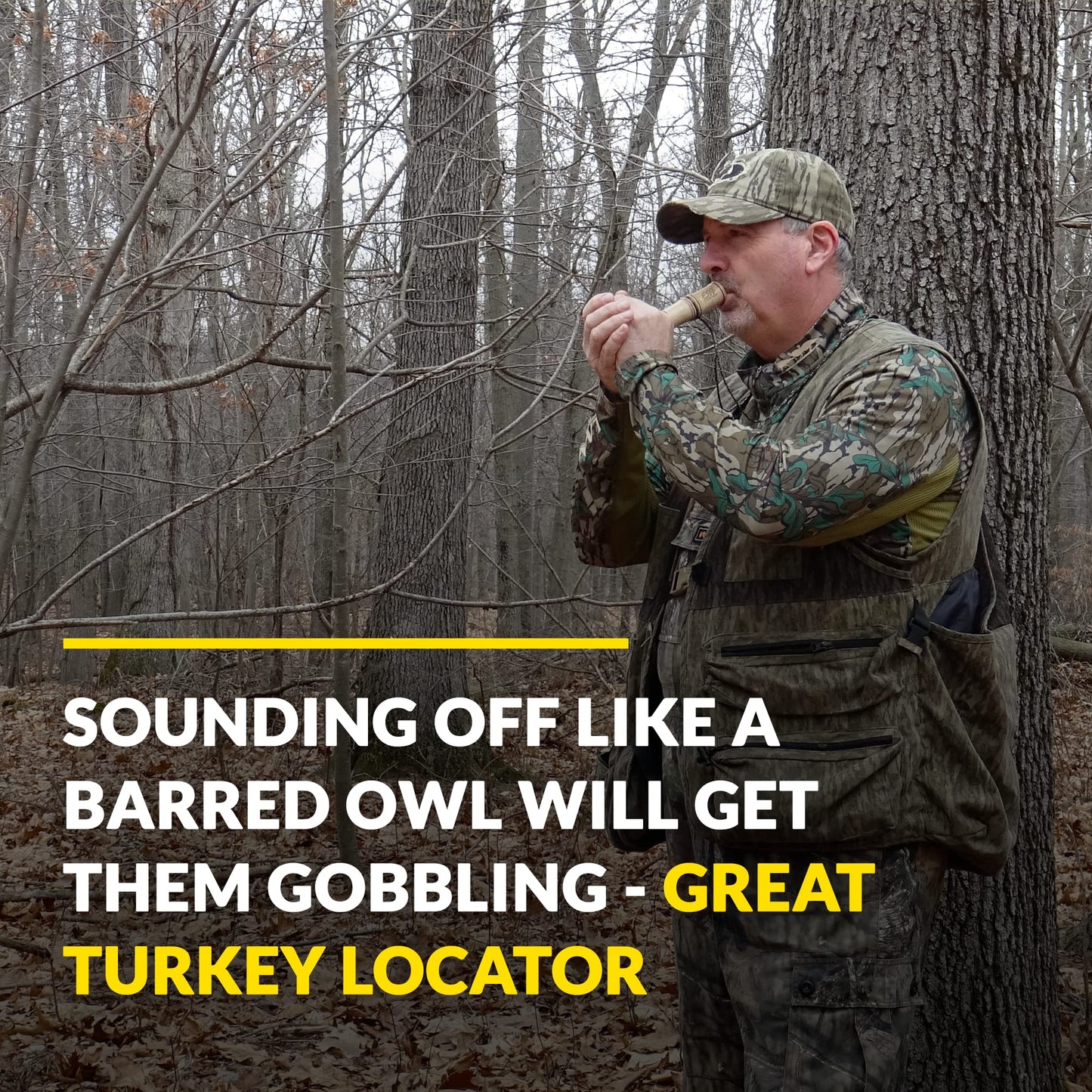 ESH Pure Owl Call – Maple Wood Owl Hoot Locator Call for Turkey Hunting – Easy-to-Use Owl Caller for Triggering Shock Gobbles – Beginner & Pro Friendly