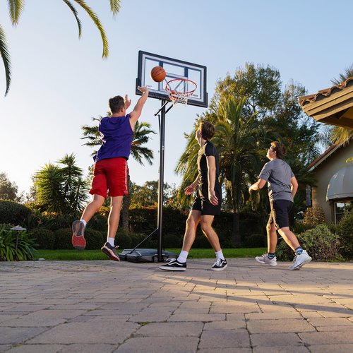 Lifetime 50-Inch Portable Basketball Hoop, Shatterproof Fusion Backboard, 8-10ft Adjustable Height