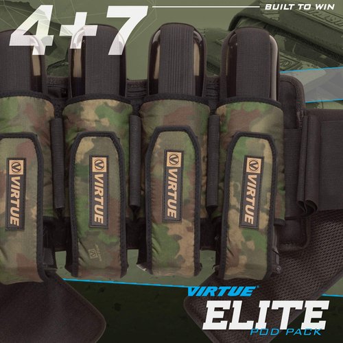 VIRTUE Elite Paintball Harnesses (4+7 Reality Brush Camo)