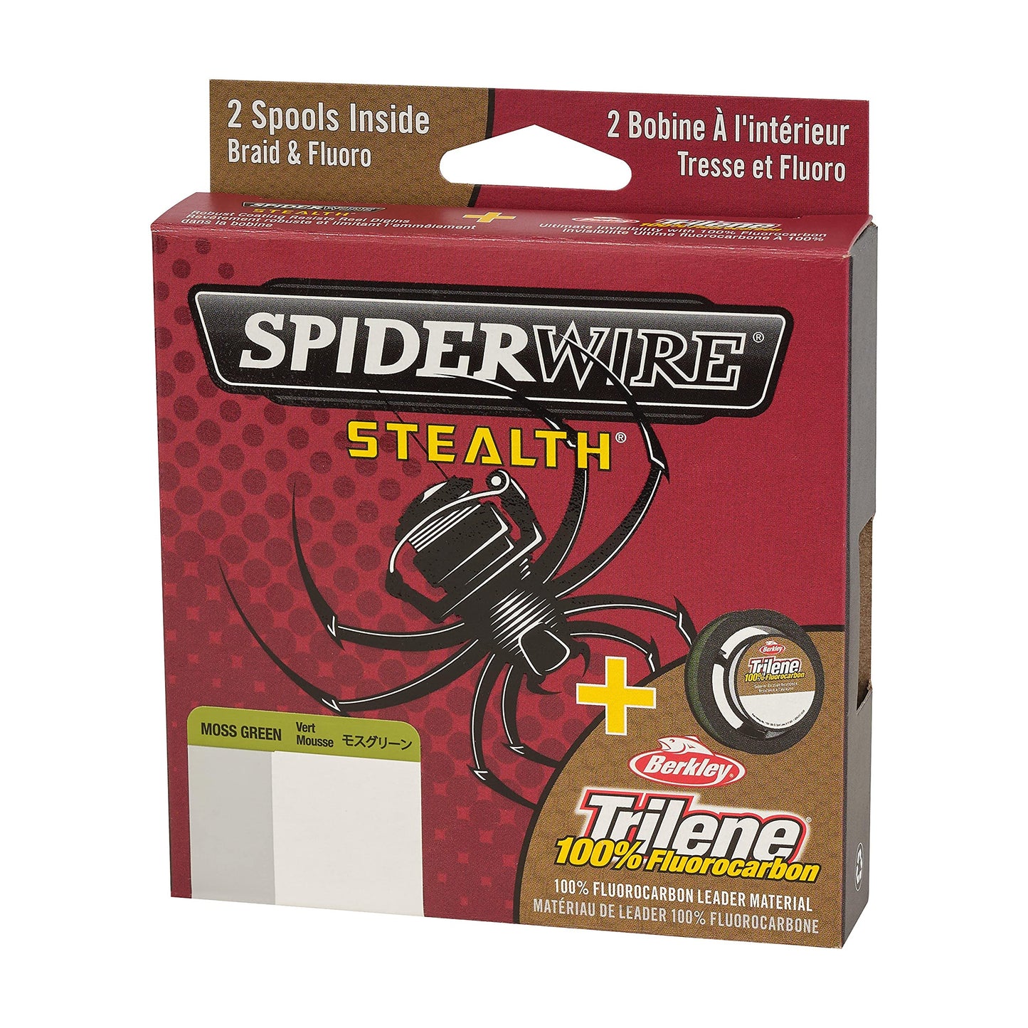 Spiderwire Berkley FireLine® Superline, Moss Green/Clear, 15lb | 6.8kg, 125yd | 114m Fishing Line, Suitable for Freshwater Environments