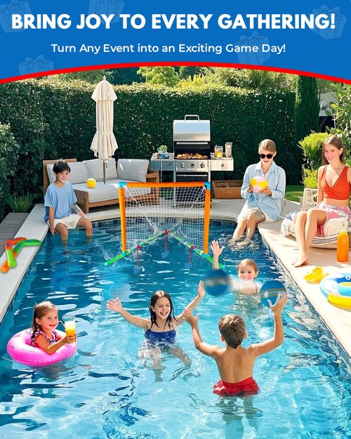 Floating Pool Toys 2-in-1 Lacrosse & Hockey Game Set ??Swimming Pool Games for Adults and Family ??Fun Summer Water Sports Toy