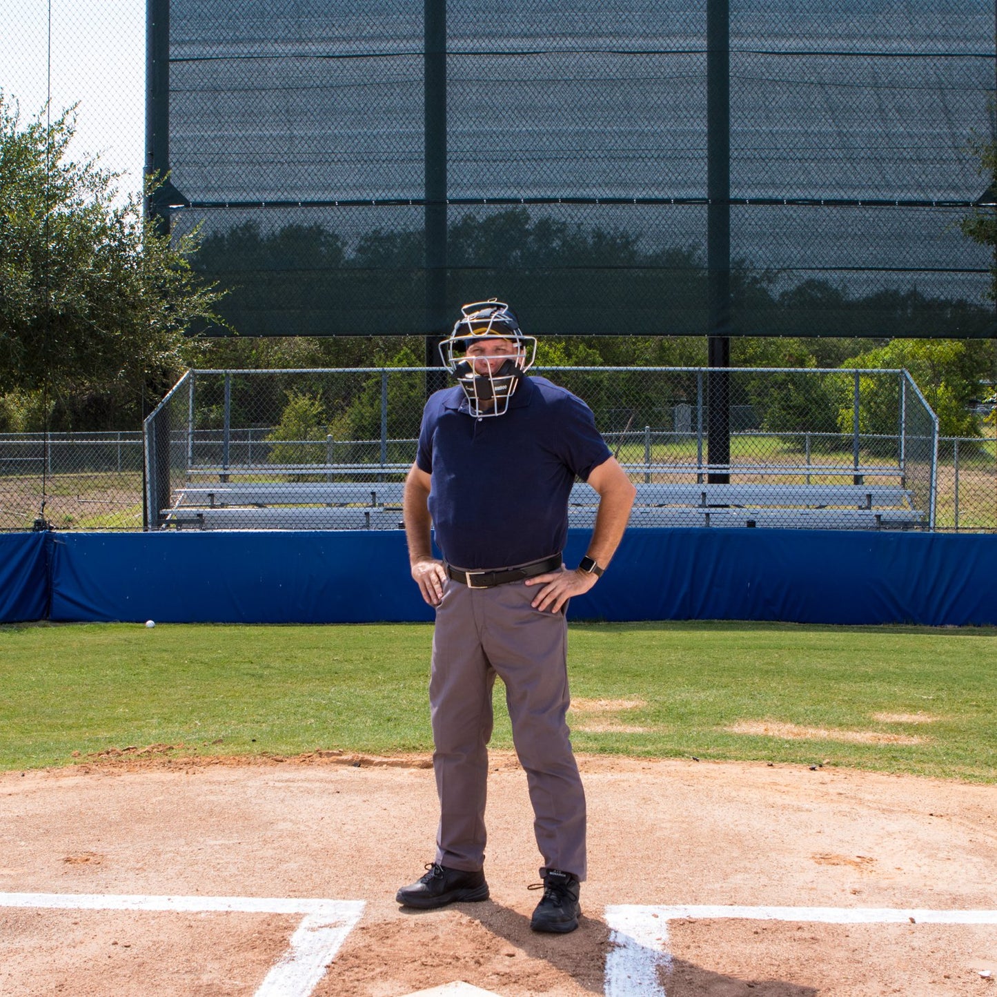 Champion Sports Umpire Chest Protector: 3 Millimeter Molded Plate Armor Style Softball & Baseball Chest Protector - 16" - Black