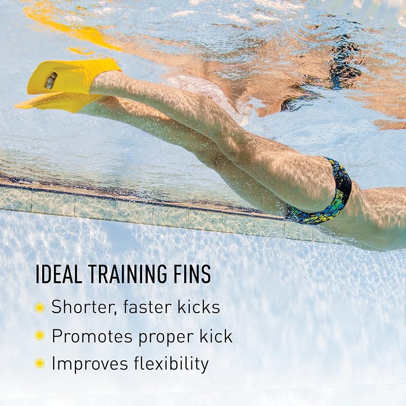 FINIS Zoomers Gold Youth Swimming Fins - 5.5-7 / 37-39 (Variation: Male 5.5-7, Female 6.5-8, Euro 37-39)