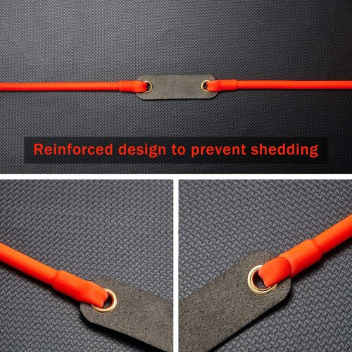 Shappy Slingshot Replacement Band Sets Heavy Pull Slingshot Replacement Rubber Bands Tubular Elastic Rubber Band for Hunting Catapults Outdoor Games(Orange,2 Pieces)