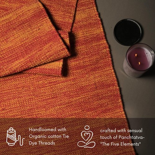 Trade Star Organic Cotton Yoga Mat Tie Dye Yoga Mat for Exercise Highly Absorbent Reversible Yoga Rug Travel Mat for Indoor And Outdoor Use 72"L x 24"W Inches Mat Handloomed Meditation Rug