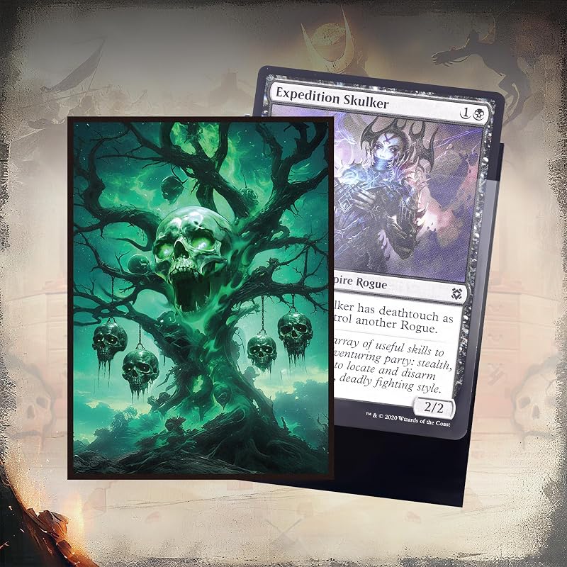 Kabinka MTG Card Sleeves - 100 Standard Size Pack, Skull Tree Variation