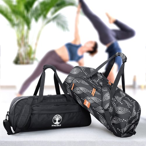 WARRIOR2 Yoga Mat Bag, 8-Pocket Gym Bag Fits Thick Mats & Blocks, Wet Pocket & Air Vent | Large Bag With Mat Holder for Women, Men | Duffle, Tote