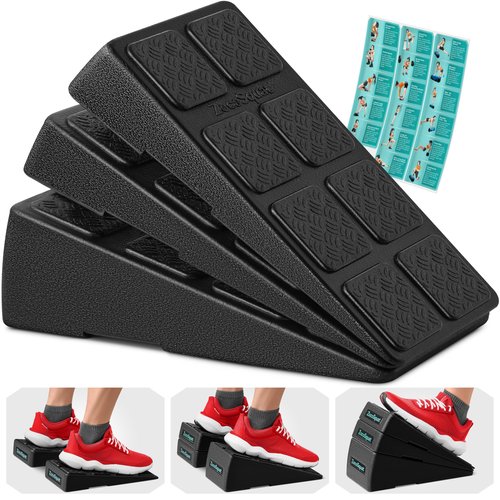 Squat Wedge - Squat Wedge Block 520 LBS Weight Capacity - Slant Board for Calf Stretching - Calf Stretcher Slant Board - yoga blocks