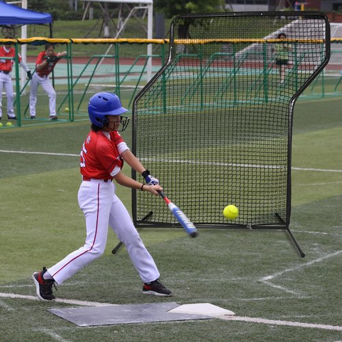 PGL, 5x7FT, Z Baseball Screen, Z Screen Baseball for Batting cage, Z-Screen Baseball Pitching Net,Portable Baseball Safety net, Pitcher Protection Net Screen,Baseball Pitch Screen