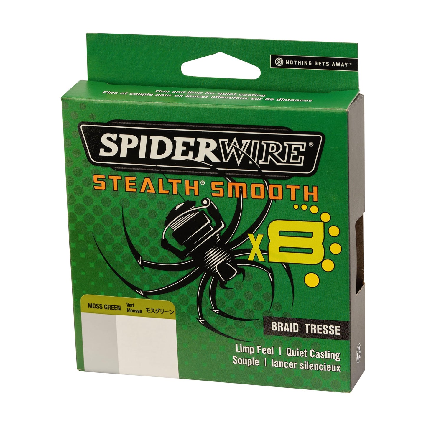 SpiderWire Stealth® Smooth Superline, Moss Green, 30lb | 13.6kg, 200yd | 182m Braided Fishing Line, Suitable for Freshwater Environments