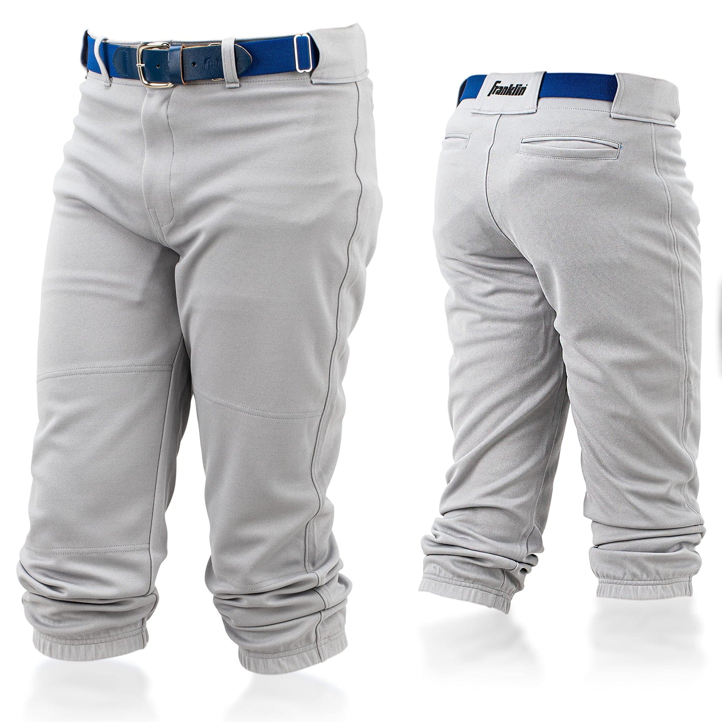 Franklin Sports Classic Fit Deluxe Youth Baseball Pants, Small, Gray