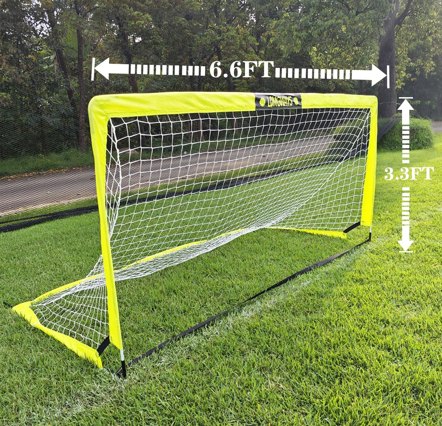 6.6x3.3 ft Portable Kids Soccer Goal with Carry Bag for Backyard