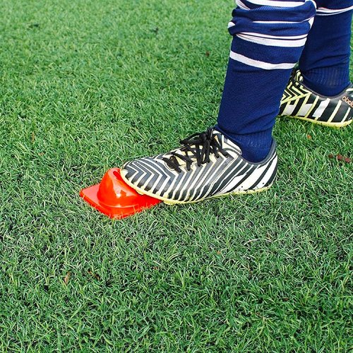 Versatyle Heavy Duty 2in Agility Training Cones for Soccer, Football, Basketball & Sports Drills, Flexible Motorcycle & Traffic Training Cones, Durable, Versatile, High Visibility (Set of 12, Orange)