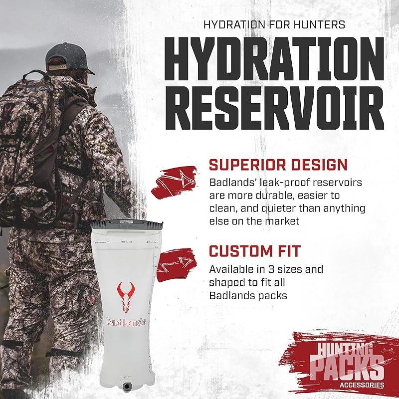 Badlands 3 Liter Hydration Reservoir with Insulated Drinking Tube