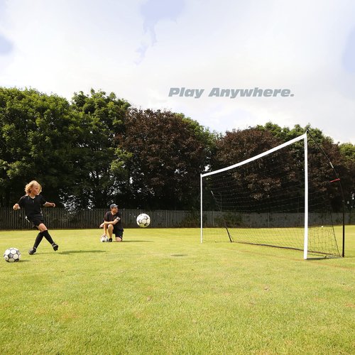QUICKPLAY Kickster Soccer Goal Range – Ultra Portable | Quick and Easy Set Up | Includes Net and Carry Bag | Available in 7 Sizes | Backyard Soccer Net for Kids & Adults [Single Goal]