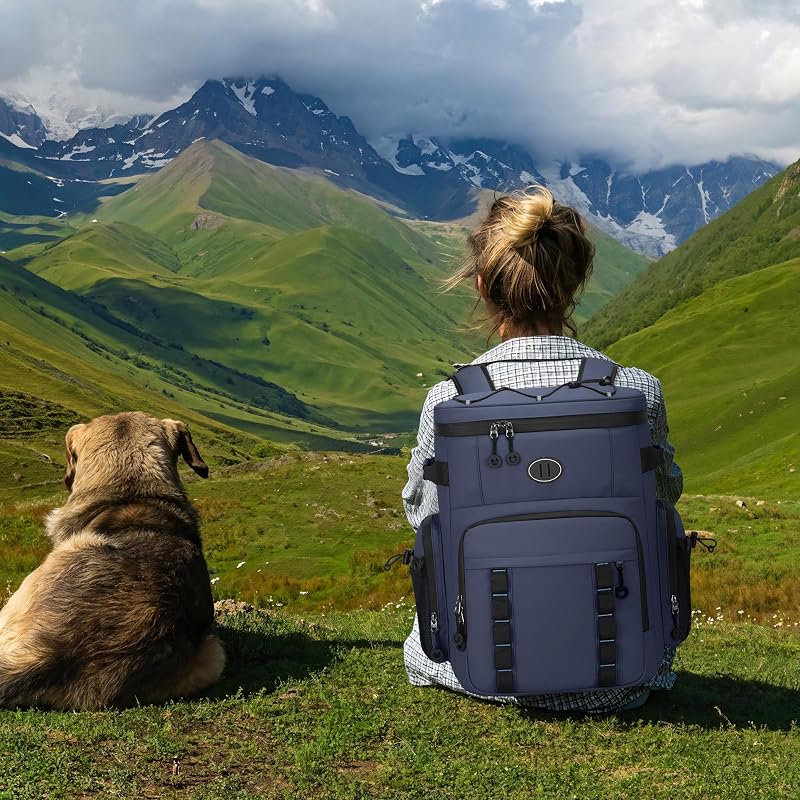 Dark Blue Large 37L Insulated Leak-Proof Cooler Backpack