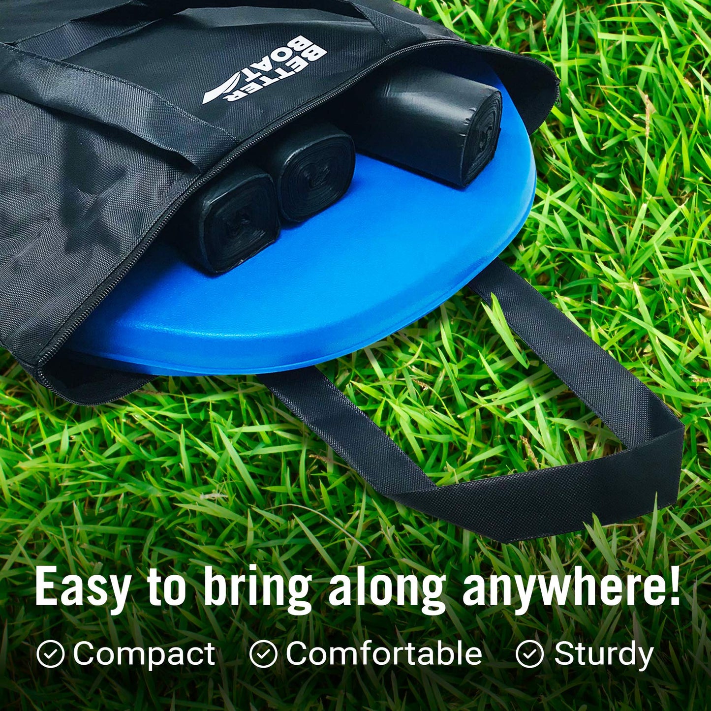 Better Boat Portable Camping Toilet Kit, 5-Gallon & 8-Gallon Bucket Toilet Seat with Lid, Waste Bags & Carry Case for Boating, Outdoor, Travel, and Emergency Use. Ideal Bathroom Solution for Adults