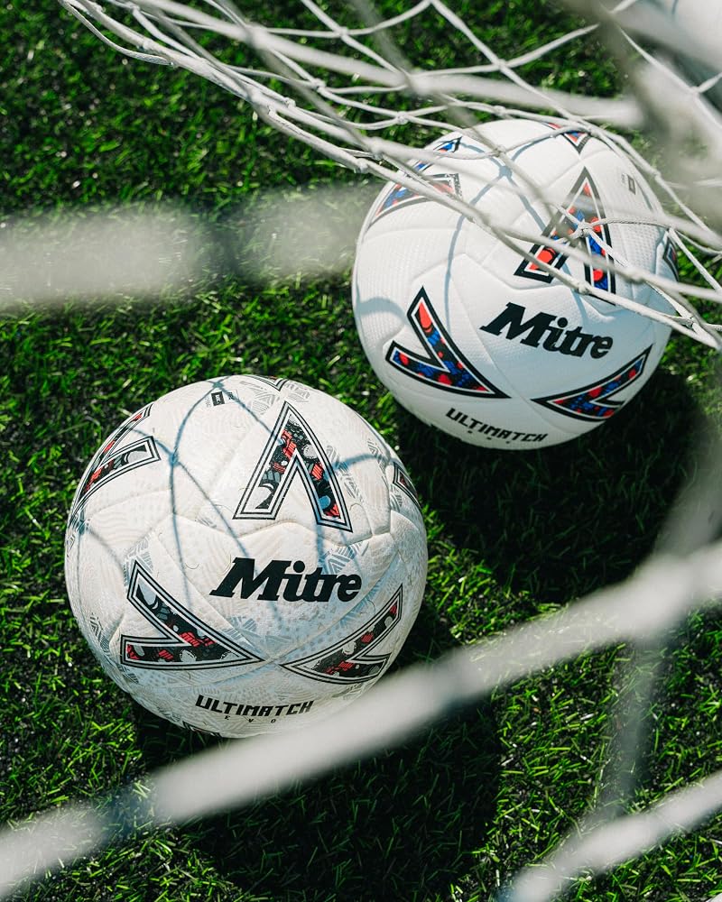 Mitre Ultimatch Evo Soccer Ball White/White/Silver+3 – FIFA Basic Approved Match Ball