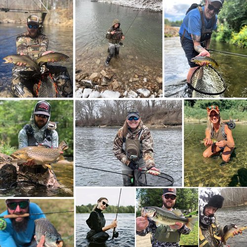 Aventik Fly Fishing Riverbend Series Lightweight Fly Fishing Rod and Reel Combo with Fly Box Case，Fishing Flies,Carrying Case and Accessories Medium Fast Action (7'3'' LW2/3 Kit)
