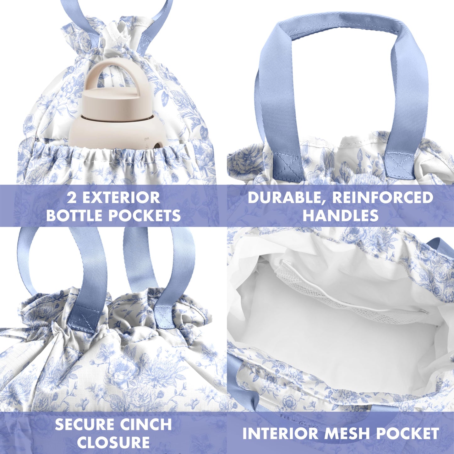 Fit & Fresh Cromwell Cinch Lunch Bag for Women | Insulated Lunch Box with Containers