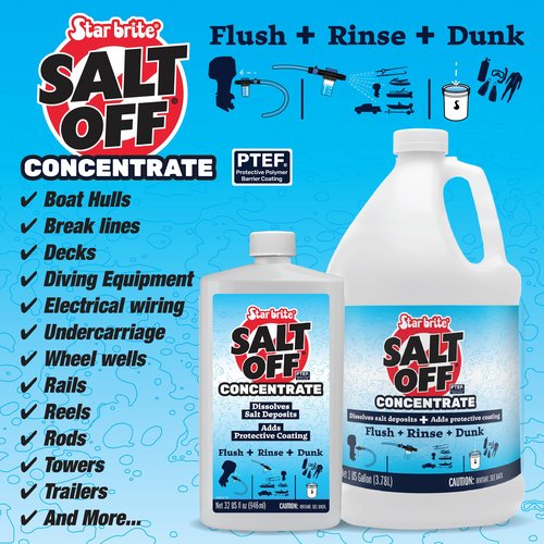 STAR BRITE Salt Off Spray - Ready-To-Use Salt Remover Wash for Boats, Vehicles, Trailers and Fishing Gear - 128 Ounce Gallon