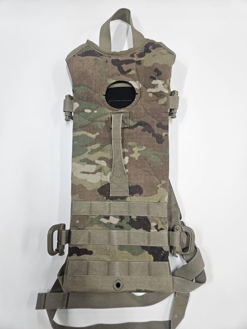MOLLE Tactical Hydration Pack, 3L Capacity Bladder Sold Separately, Military Multicam Pouch, for Hiking Hunting Running