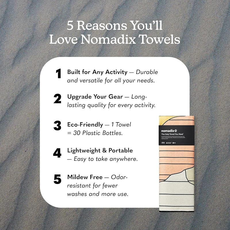 Nomadix Original Towel - Grand Canyon National Park - Sand-Resistant, Quick-Dry, Recycled Materials
