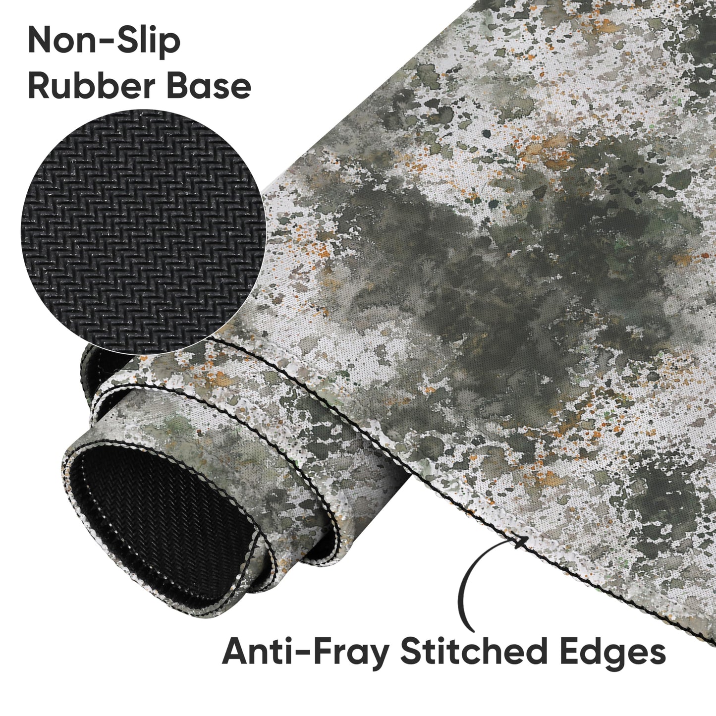 icolor Extended Gaming Mouse Pad,Stitched Edges XXL Large Desk Mat,Non-Slip Base Keyboard Desk Pads for Home Office & Gamers,35.4 x 15.7 in Desk Blotter Pad Protector (DeskMat002, 35.4 x 15.7 in)