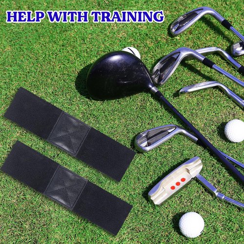 Giantree 2 PCS Golf Connection Band, Golf Swing Trainer Aid, Elastic Swing Correcting Trainer Band for Beginners Practice
