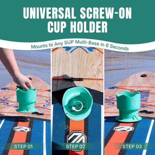 niphean Paddleboard and Kayak Cup Holder, Versatile Drink Holder for Various Container Sizes, Durable and Stable Accessory for SUP, Kayak & Boat