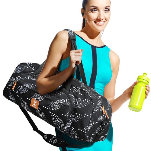 WARRIOR2 Yoga Mat Bag, 8-Pocket Gym Bag Fits Thick Mats & Blocks, Wet Pocket & Air Vent | Large Bag With Mat Holder for Women, Men | Duffle, Tote