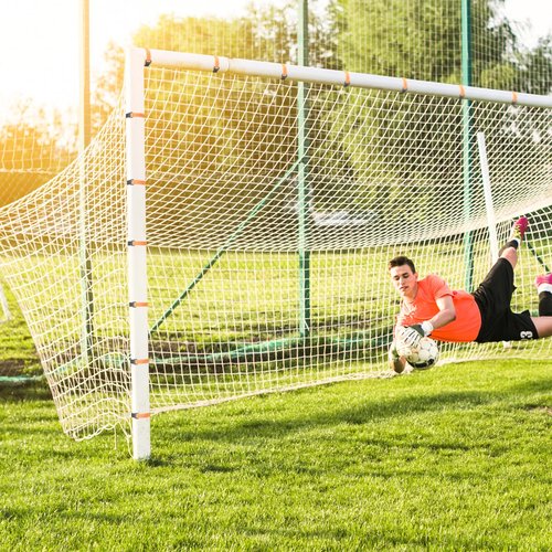Cosmos 30 Pcs Soccer Goal Net Support Straps Attachment Strap Hook and Loop Fastening Ties for Holding Ball Placement Net to The Goal Posts Plant Trellis Support Ties for Outdoor Sport Soccer Training